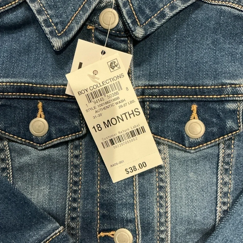 First Impressions Blue Denim Jacket Size 18 months